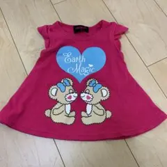 Earth Magic 半袖ワンピース 80 ピンク　アースマジック　Tシャツのサムネイル
