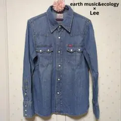 [未使用品] Lee×earth music&ecology コラボデニムシャツ