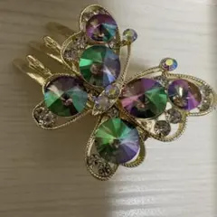 +❥❥厳選クリップコーナー208キラキラ大粒ストーンくり抜き蝶のヘアピンクリップ