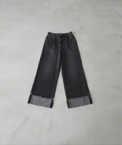 clel ヴィンテージデザイン ロールアップデニムパンツのサムネイル