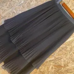 AE6830 INED フリーススカート ブラック レディース 7 コン