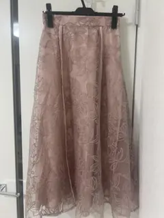 【ミッシュマッシュ】花柄フレアスカート