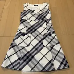 Burberry Londonノースリーブ チェック柄 ワンピース