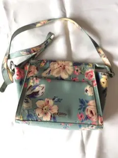 キャスキッドソン 花柄ショルダーバッグ
