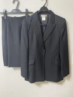 SIMOLA 上下セット　ジャケット　丈長め　黒　スーツ　レディース　シモラ