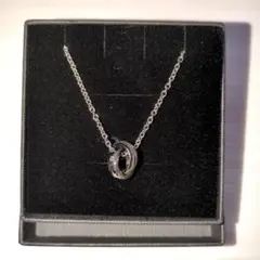 シルバー リング型ペンダント ネックレス