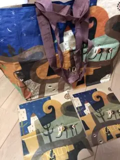 カルディKALDI エコバッグと紙袋計3点