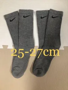 ナイキ　ソックス　グレー　25-27cm