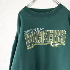 Majestic NFL パッカーズ スウェット トレーナー ロゴ 緑 2XL