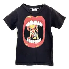 HYSTERIC MINI 100 ヒスミニ　半袖Tシャツ　ブラック　日本製