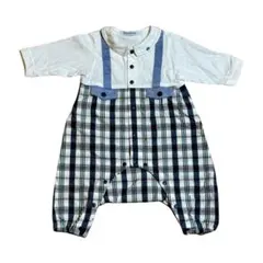 【familiar（ファミリア）】ロンパース　袖付ロンパス　チェック