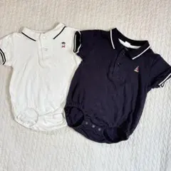 cottoli ポロシャツスタイルロンパース 80cm セット