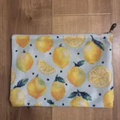 フェイラー「レモンドット」メッシュポーチ(ペールブルー)