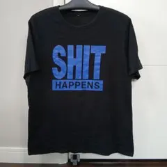 SHIT HAPPENS プリント Tシャツ