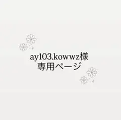 こちら専用ページとなります。ご購入はお控えください。