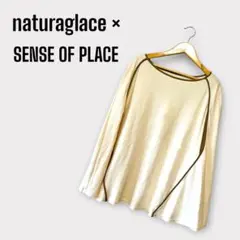naturaglace × SENSE OF PLACE　ポンチョトップ　F