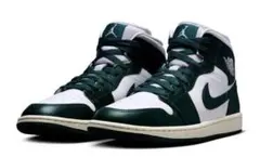 新品27.5センチNike Air Jordan 1 MID ホワイト/グリーン