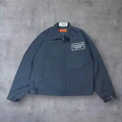 90s 古着 RED KAP USA企業 刺繍 ワークジャケットM ネイビー系