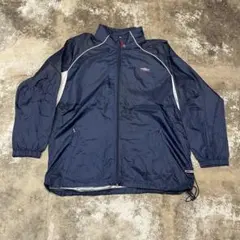 古着 90s UMBRO アンブロ ナイロンジャケット メンズXL ネイビー