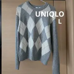 完売人気商品　UNIQLO プレミアムラムクルーネックセーターL
