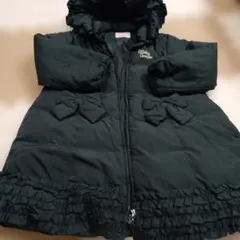 Shirley Temple ブラックダウンコート130