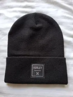 HURLEY 黒 ニット帽　ハーレー ビーニー ニット帽のサムネイル