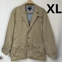 ランズエンド　Lands' End ベージュ カバーオール ジャケット　XLのサムネイル