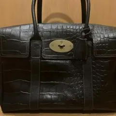 美品】マルベリー ベイズウォーター トートバッグ ターンロック レザー