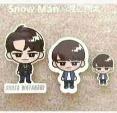  Man 渡辺翔太 CD特典ステッカーシール 7枚セット ⑮ Man 渡辺翔太 CD特典ステッカーシール 7枚セット ⑮ Snow Man 渡辺翔太