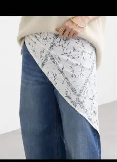 新品タグ付き　リヴドロワ　ア・ニース　クラフトレースストール　オフホワイト