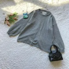 ✨未使用✨ アースミュージック (F) バックレースアップニット プルオーバー