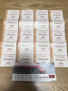 匿名発送 26年10月有効 時間貸駐車場30%割引券（日本駐車場開発 株主優待）