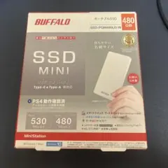 BUFFALO ポータブルSSD 480GB SSD-PGM480U3-Wのサムネイル