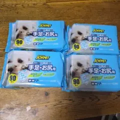ペット用ウェットティッシュ　９０枚入り×４袋のサムネイル