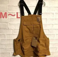 新品ワークマンWORKMANアウトドアハントエプロン　ブラウンダックL M 品薄