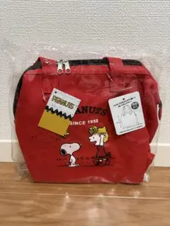 スヌーピー 保冷保温バッグ 赤 かわいい 新生活