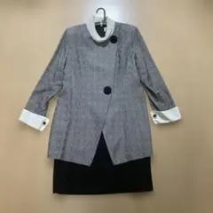 白黒チェック ワンピース