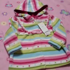 457☆ジンボリー　フリースのパーカー　18-24m 80cm-90cm