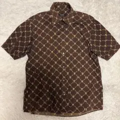 バーバリー ブラックレーベル モノグラム ホース 総柄 半袖 シャツ