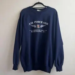 スウェット　古着　ネイビー