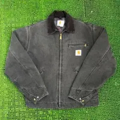 裏地無し】USA製/Carhartt デトロイトジャケット ブラックM - メルカリ