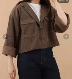 【最終値下げ】コーデュロイシャツジャケット  ブラウン