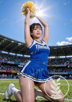 美女 チアガール AI ユニフォーム スポーツ コス ブルマ ひ60909_15