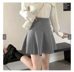 インパン裏地付きフレアミニスカート　at1747