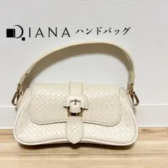 【美品】DIANA ダイアナ ハンドバッグ アイボリー ホワイトのサムネイル