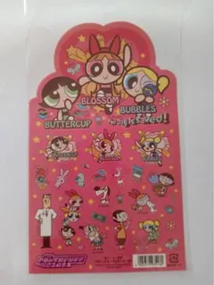 平成レトロ　パワーパフガールズ　ステッカー　シール　レア　グッズ　当時物