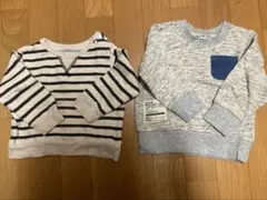 長袖トレーナー2枚セット　90cm