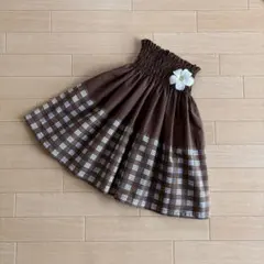 ひらり様ご確認用ケイキ☆子ども☆切り替えパウスカート☆フラダンス☆ブラウン