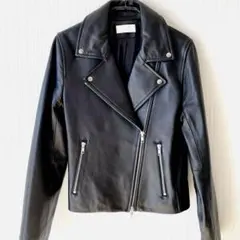 HARE 羊革 ダブル ライダース ジャケット M 黒 ブラック