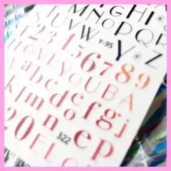 そのまま貼れる￥３５０♡ レタリング 英語 ネイル 【新品♡1枚】ステッカー